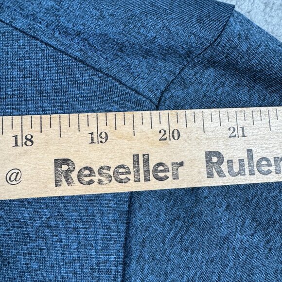 Eddie Bauer Shirt Mens Size 2XL Indigo Blue Lightweight Performance Gym Crewneck - Picture 14 of 14